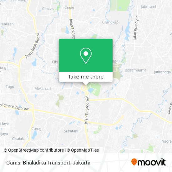 Garasi Bhaladika Transport map