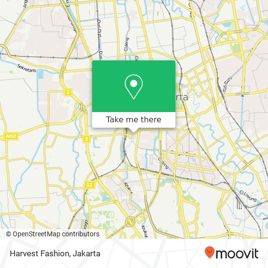 Harvest Fashion, Jalan H. Fachrudin Tanah Abang map