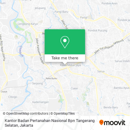 Kantor Badan Pertanahan Nasional Bpn Tangerang Selatan map