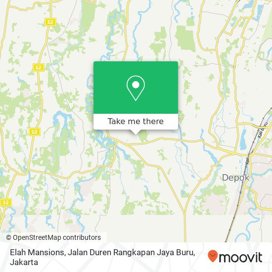 Elah Mansions, Jalan Duren Rangkapan Jaya Buru map