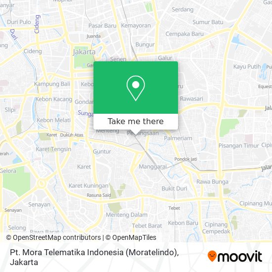 Pt. Mora Telematika Indonesia (Moratelindo) map