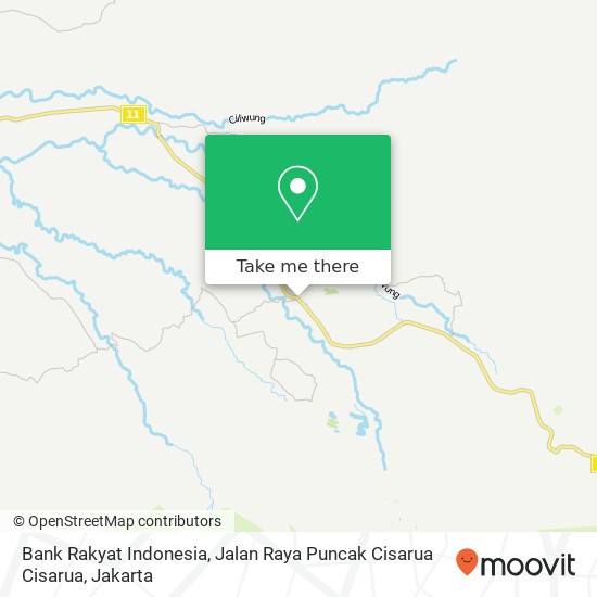 Bank Rakyat Indonesia, Jalan Raya Puncak Cisarua Cisarua map