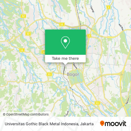 Universitas Gothic Black Metal Indonesia map
