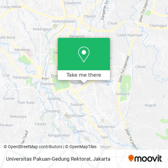 Universitas Pakuan-Gedung Rektorat map
