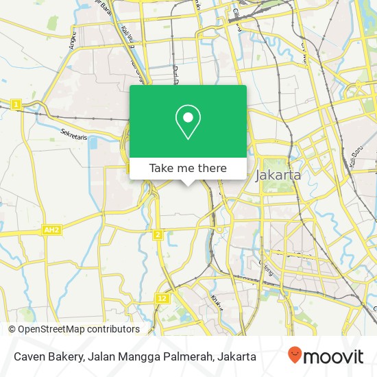 Caven Bakery, Jalan Mangga Palmerah map