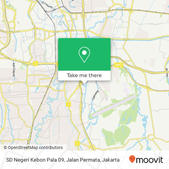 SD Negeri Kebon Pala 09, Jalan Permata map