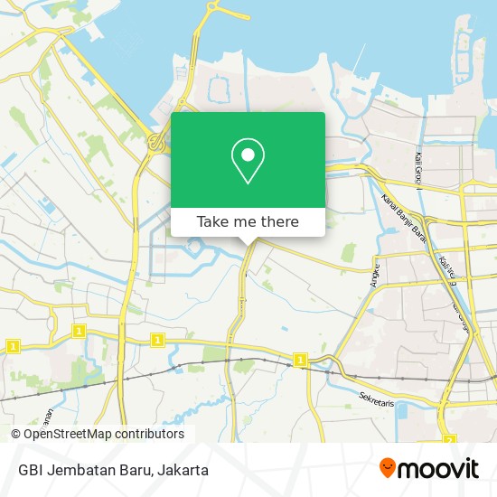 GBI Jembatan Baru map