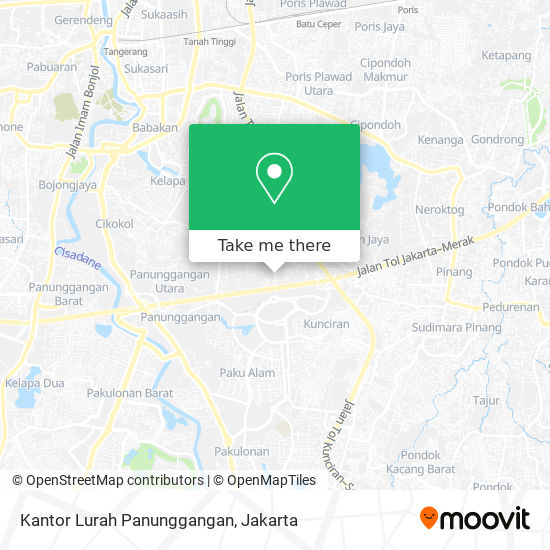 Kantor Lurah Panunggangan map