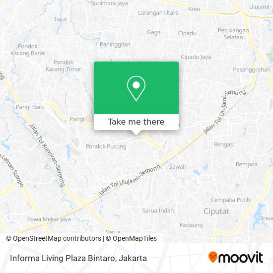 Informa Living Plaza Bintaro map
