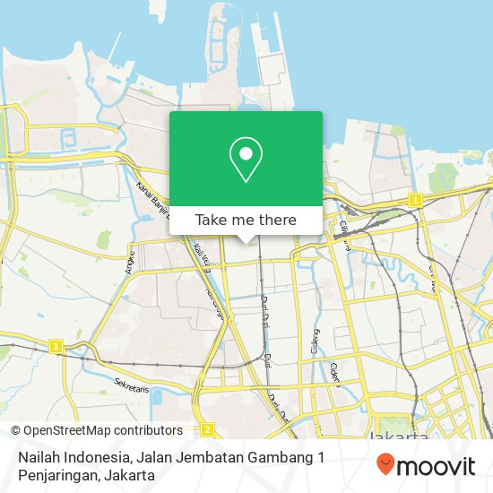 Nailah Indonesia, Jalan Jembatan Gambang 1 Penjaringan map