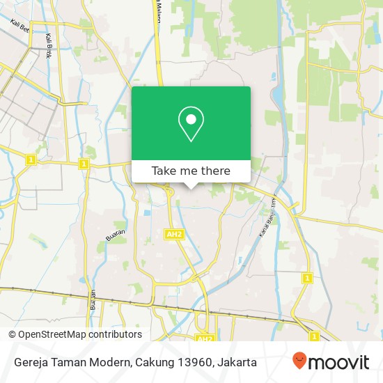 Gereja Taman Modern, Cakung 13960 map