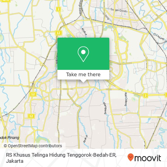 RS Khusus Telinga Hidung Tenggorok-Bedah-ER map