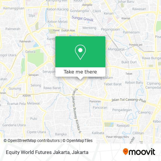 Equity World Futures Jakarta map