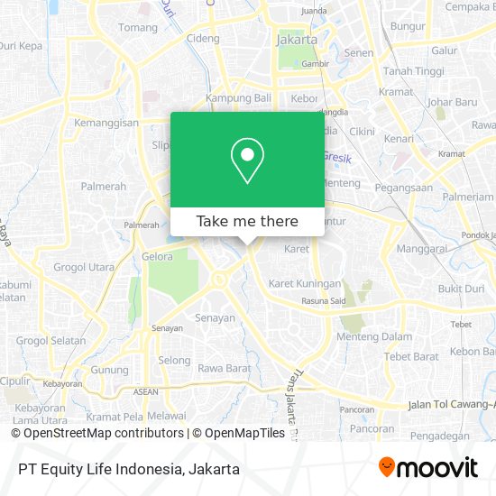 PT Equity Life Indonesia map