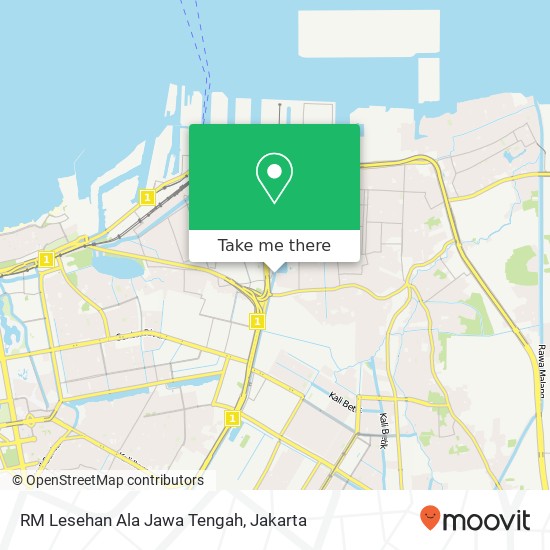 RM Lesehan Ala Jawa Tengah, Jalur Patimura Koja map