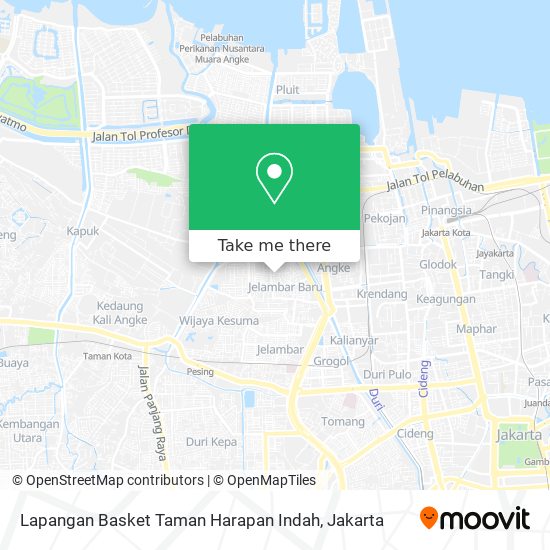 Lapangan Basket Taman Harapan Indah map