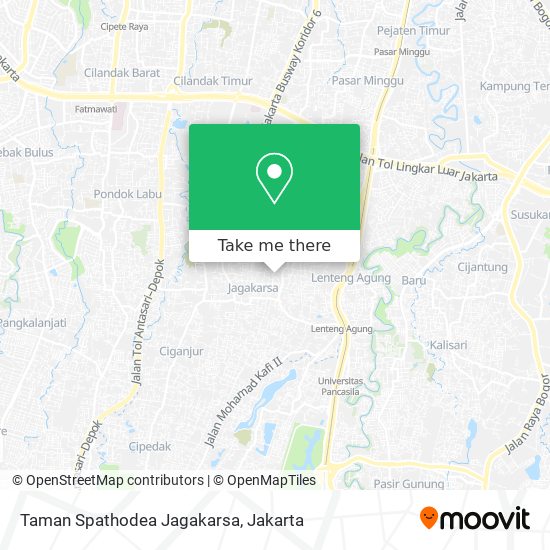 Taman Spathodea Jagakarsa map