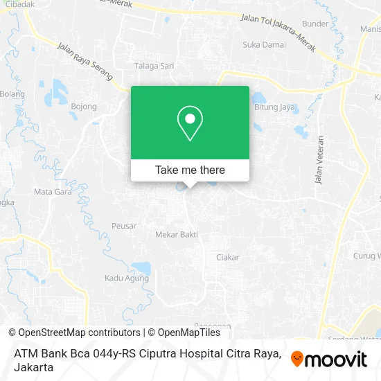 ATM Bank Bca 044y-RS Ciputra Hospital Citra Raya map
