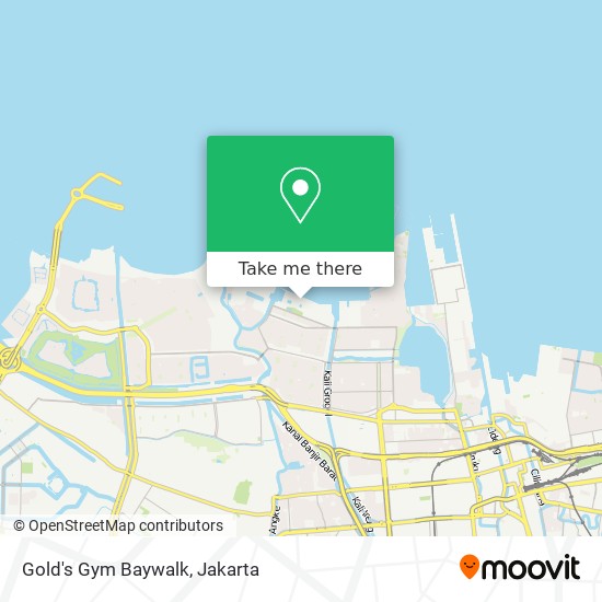 Gold's Gym Baywalk map