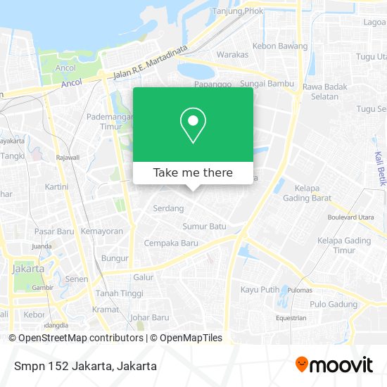 Smpn 152 Jakarta map