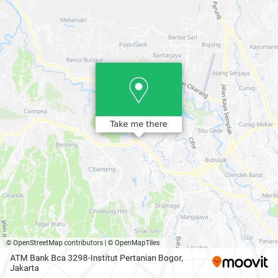 ATM Bank Bca 3298-Institut Pertanian Bogor map