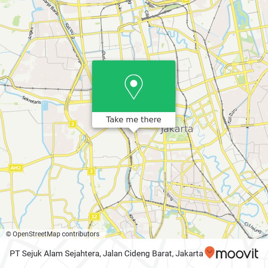 PT Sejuk Alam Sejahtera, Jalan Cideng Barat map