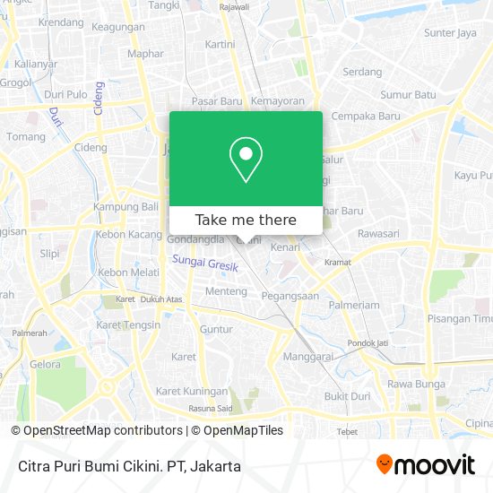 Citra Puri Bumi Cikini. PT map