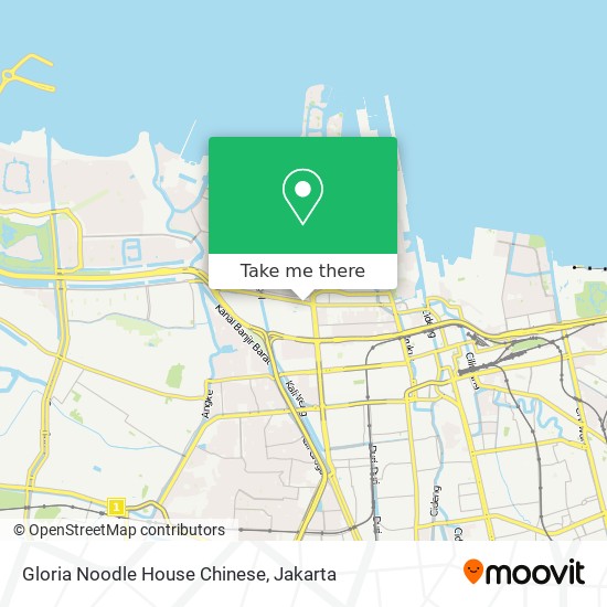 Gloria Noodle House Chinese map