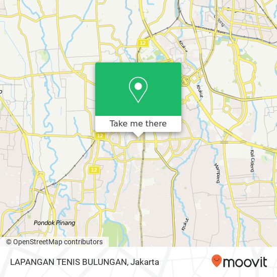 LAPANGAN TENIS BULUNGAN, Jalan Hang Tuah 10 map