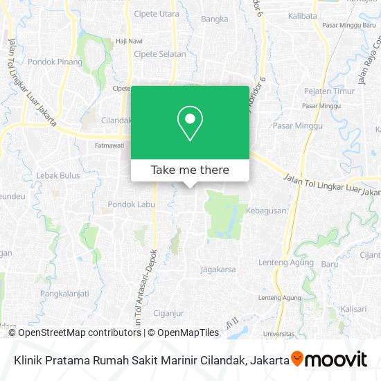 Klinik Pratama Rumah Sakit Marinir Cilandak map