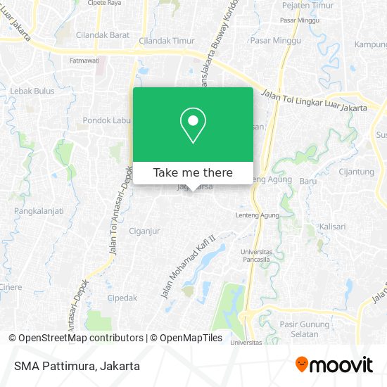 SMA Pattimura map