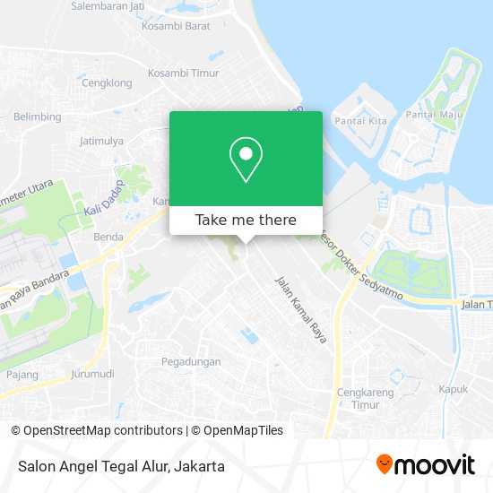 Salon Angel Tegal Alur map