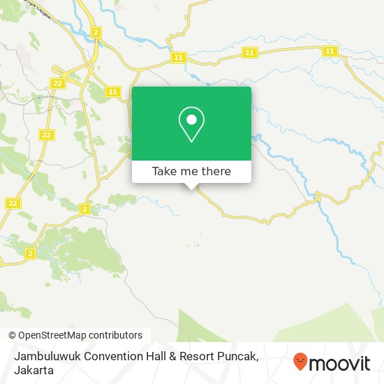 Jambuluwuk Convention Hall & Resort Puncak map