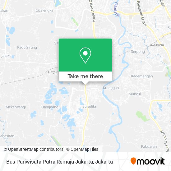 Bus Pariwisata Putra Remaja Jakarta map