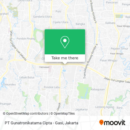 PT Gunatronikatama Cipta - Gasi map
