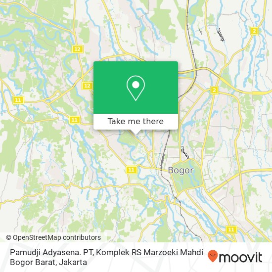 Pamudji Adyasena. PT, Komplek RS Marzoeki Mahdi Bogor Barat map