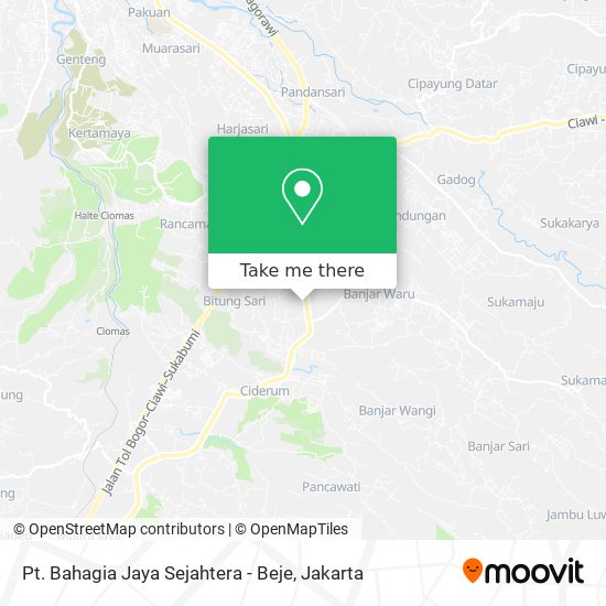 Pt. Bahagia Jaya Sejahtera - Beje map