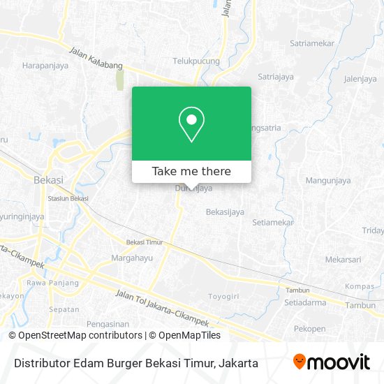 Distributor Edam Burger Bekasi Timur map
