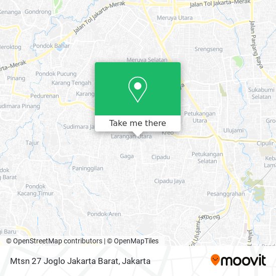 Mtsn 27 Joglo Jakarta Barat map
