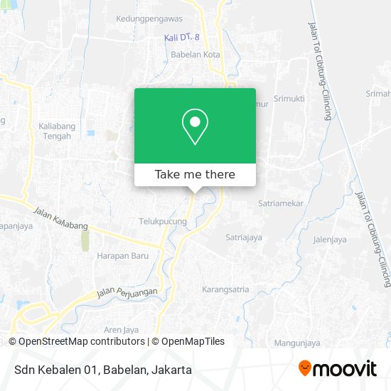 Sdn Kebalen 01, Babelan map