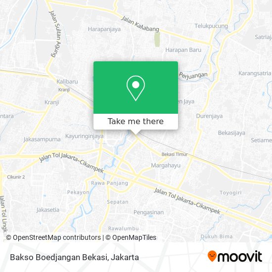 Bakso Boedjangan Bekasi map