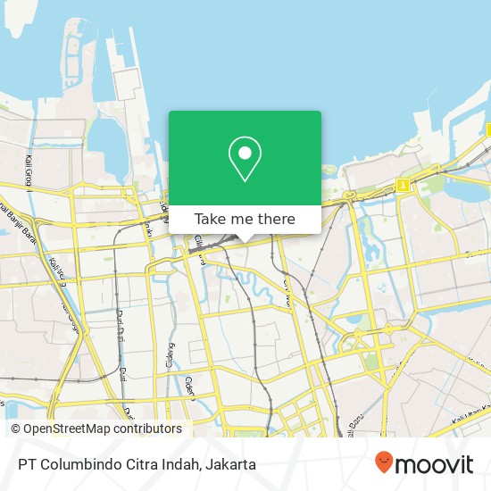 PT Columbindo Citra Indah, Jalan Mangga Dua Raya Sawah Besar map