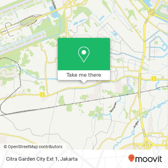 Citra Garden City Ext 1, Kalideres map