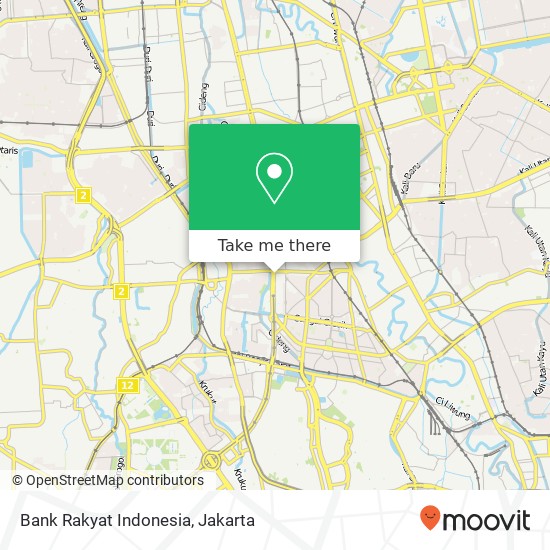 Bank Rakyat Indonesia, Menteng 10350 map