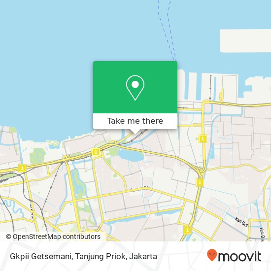 Gkpii Getsemani, Tanjung Priok map