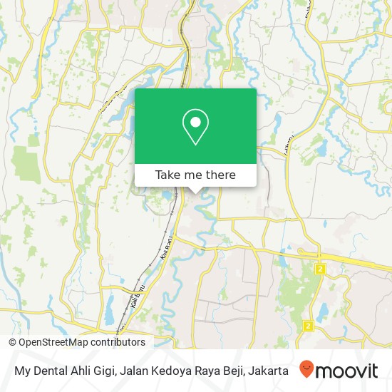 My Dental Ahli Gigi, Jalan Kedoya Raya Beji map