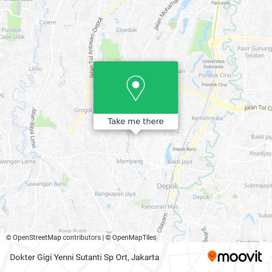 Dokter Gigi Yenni Sutanti Sp Ort map