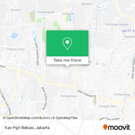Kav Pgri Bekasi map