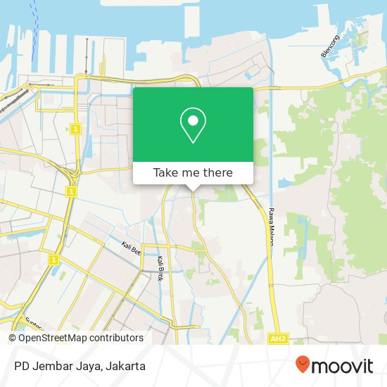 PD Jembar Jaya, Jalan Tipar Cakung map