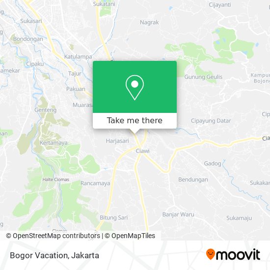 Bogor Vacation map